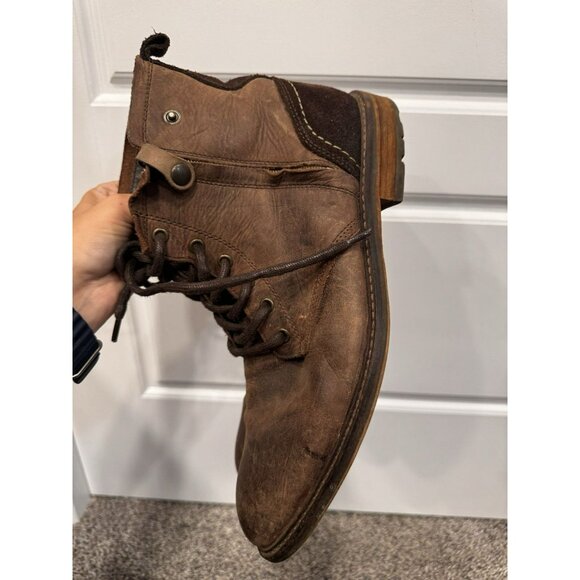 Freebird By Steven Mens Troy Brown Leather Boots Size 10 - Picture 3 of 7